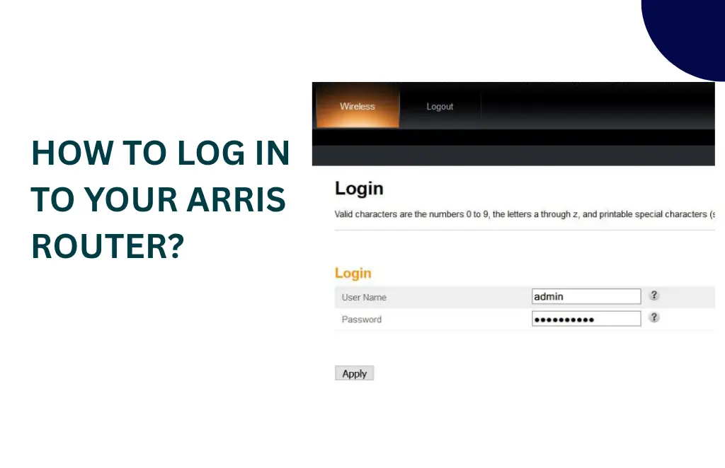 Arris Router Login guide
